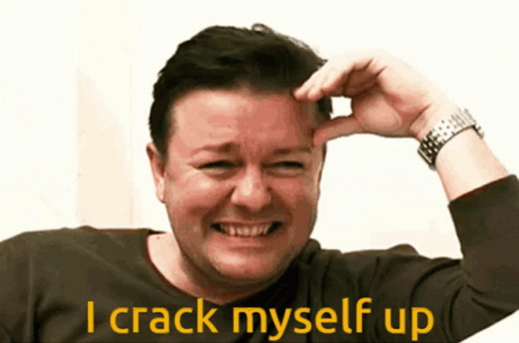 Hysterical Laughing Crack Myself GIF