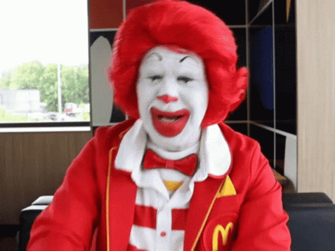 Hysterical Laughing McDonalds GIF