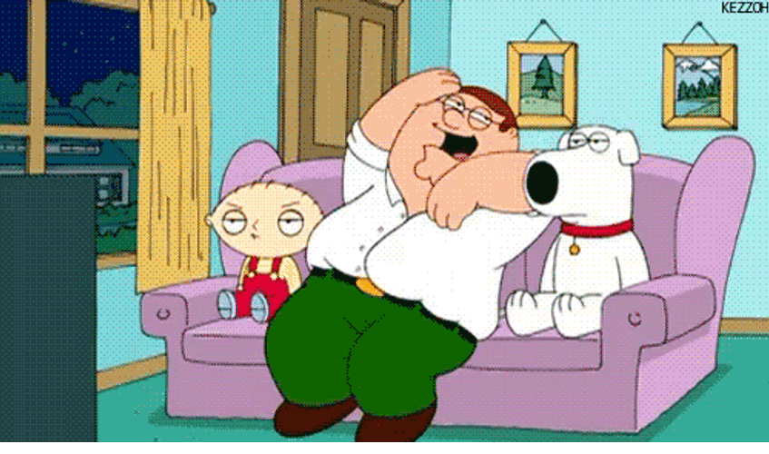 Hysterical Laughing Peter Griffin GIF