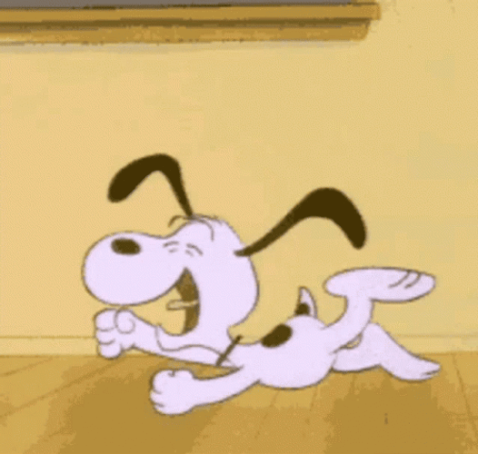 Hysterical Laughing Snoopy GIF