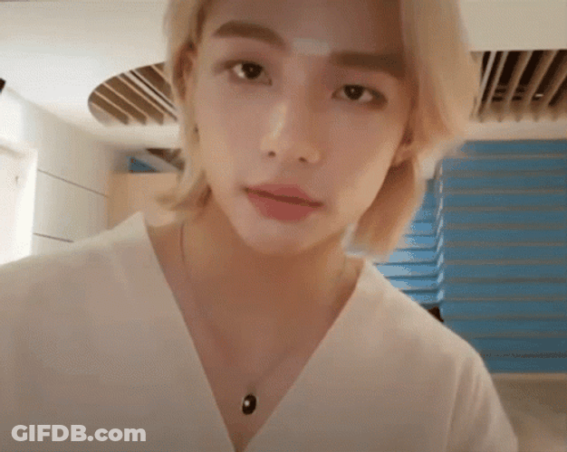 Hyunjin Blocked Passive Reaction GIF