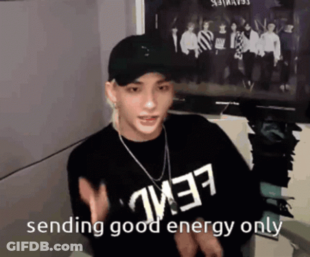 Hyunjin Sending Good Vibes Only GIF