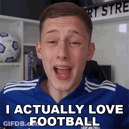 I Actually Love Football GIF