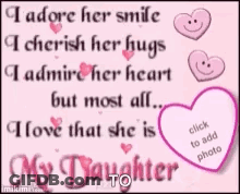 I Love Her Smile And Hugs Cherish Her Heart GIF