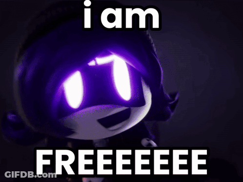 I Am Freeeeee Sign In Front Of Fireworks GIF
