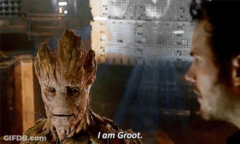 I Am Groot Sad GIF
