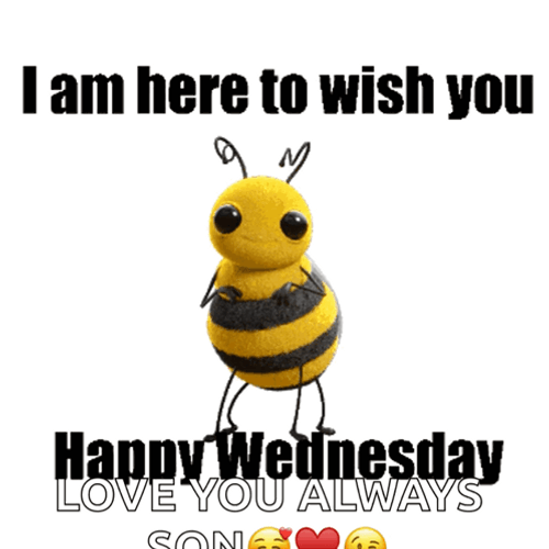 I Am Here Happy Blessed Wednesday GIF