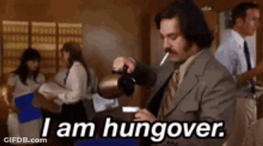 I Am Hungover Paul Rudd Pouring Coffee GIF
