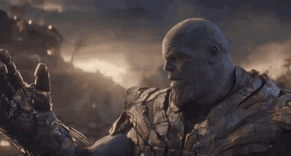I Am Inevitable Thanos Snap GIF