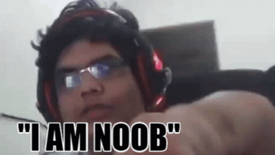 I Am Noob Gamer GIF