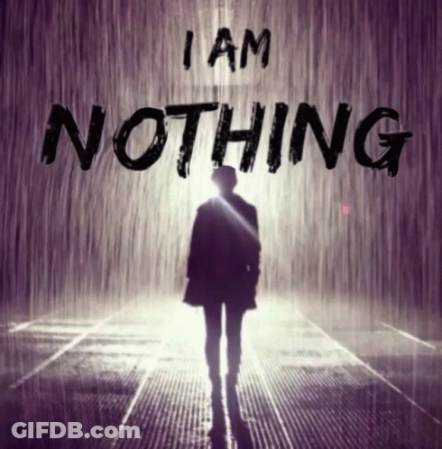 I Am Nothing Poster Silhouette GIF