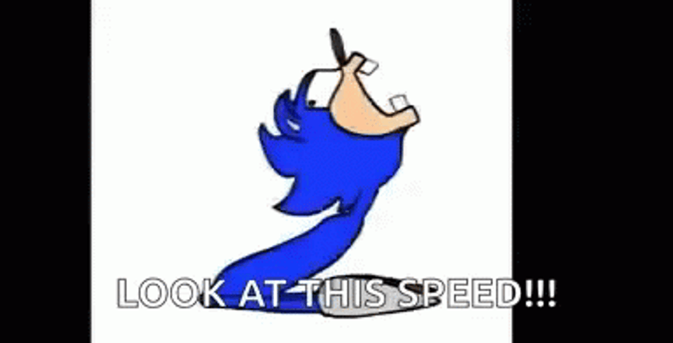 I Am Speed Crazy Sonic GIF