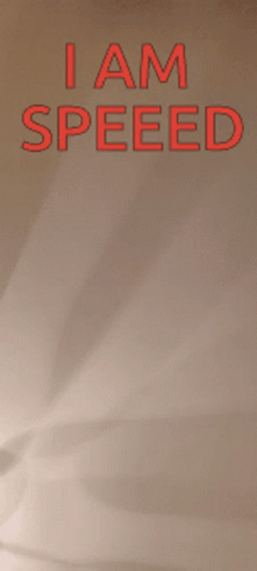 I Am Speed Just Silhouette GIF