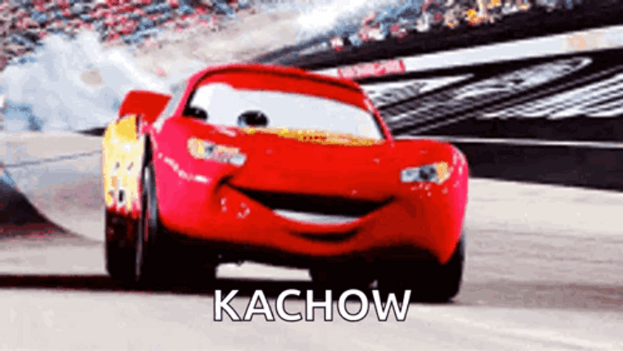 I Am Speed Lightning Mc Queen Kachow GIF