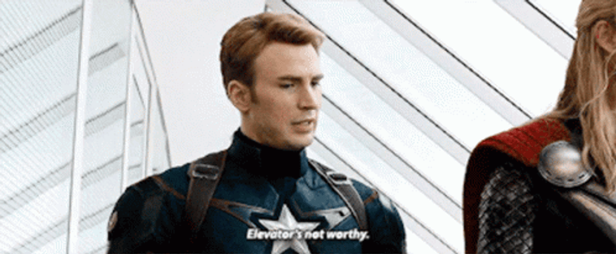 I Am The Captain Now So Listen Elevators Not Worthy GIF
