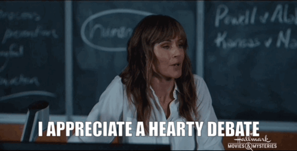 I Appreciate A Hearty Debate Nikki DeLoach GIF