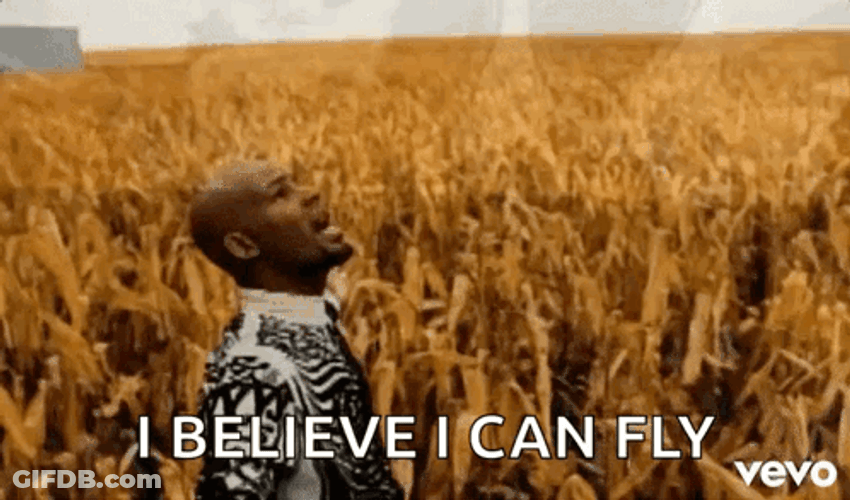 I Believe I Can Fly GIF