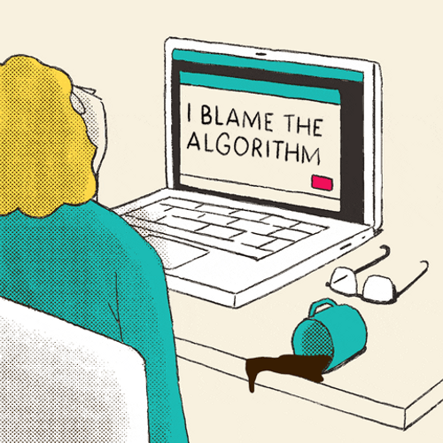 I Blame The Algorithm Data Spilled Coffee GIF