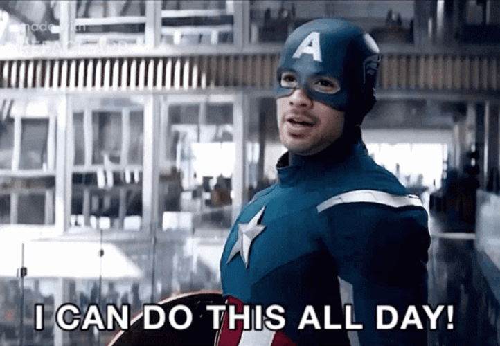 I Can Do This All Day Captain America Face Swap GIF