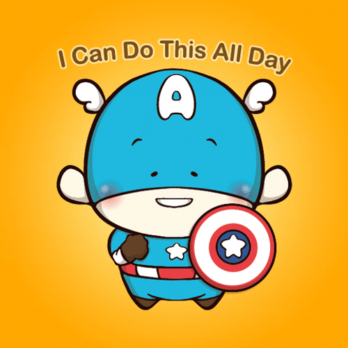 I Can Do This All Day Captain America Sticker GIF
