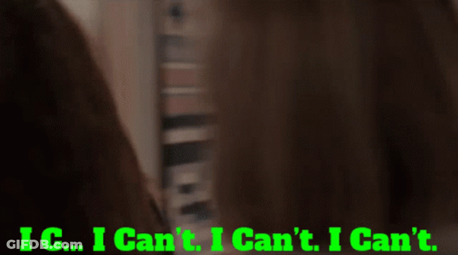 I Cant Desperate Lady Walking Out GIF