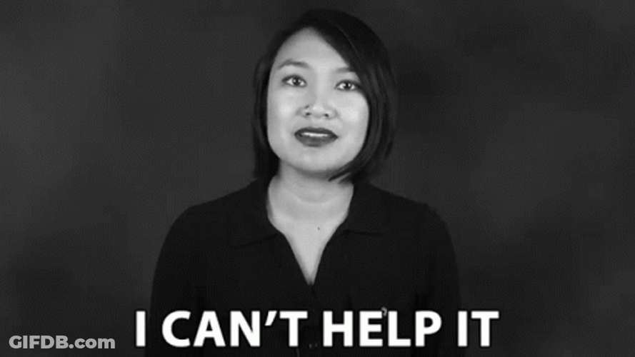 I Cant Help It Asian Lady Reaction GIF