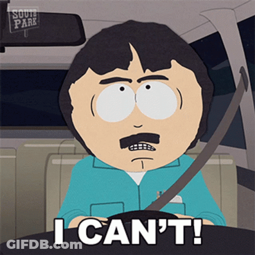 I Cant Randy Marsh South Park GIF