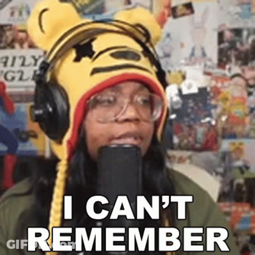 I Cant Remember Aychristene GIF