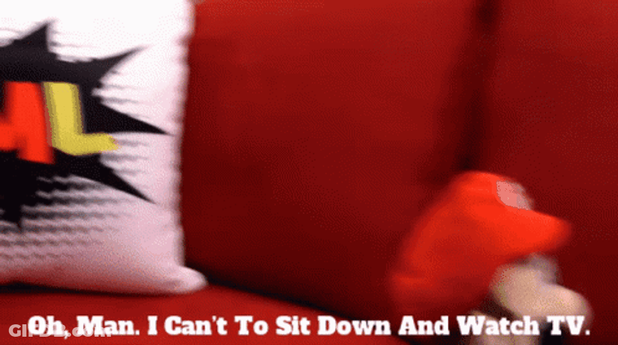 I Cant Sit Down Super Mario Plush GIF