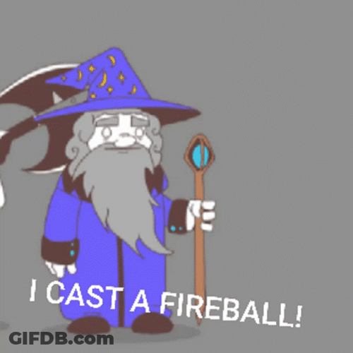 I Cast Fireball GIF