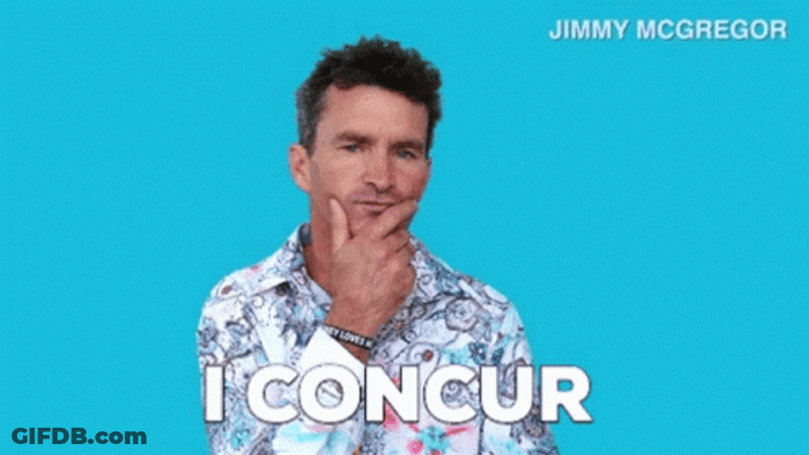 I Concur Jimmy McGregor Consenting GIF