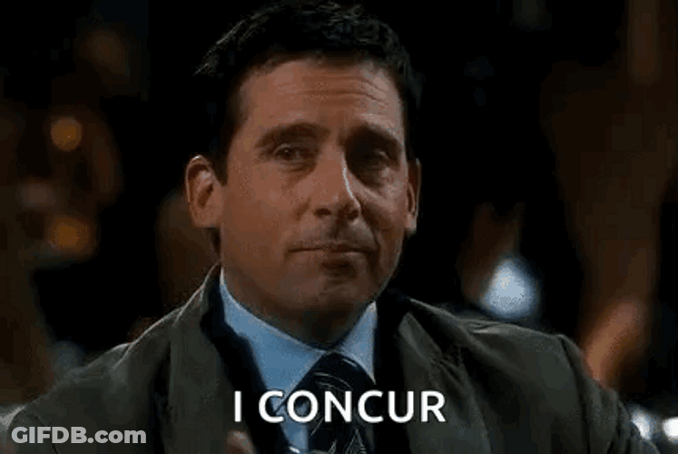 I Concur Michael Scott The Office GIF