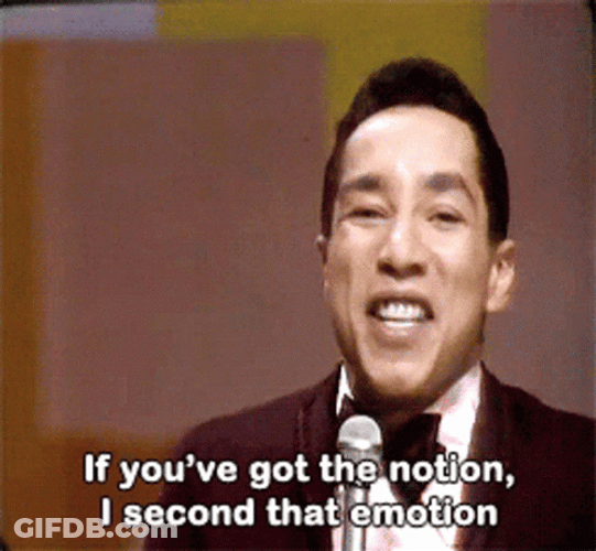 I Concur Smokey Robinson Singing GIF