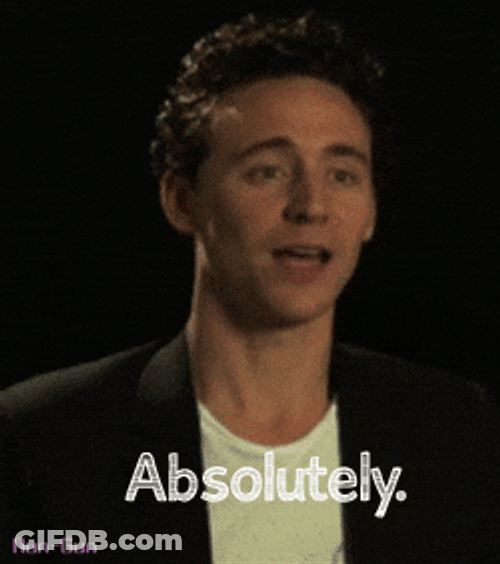 I Concur Tom Hiddleston Absolutely GIF