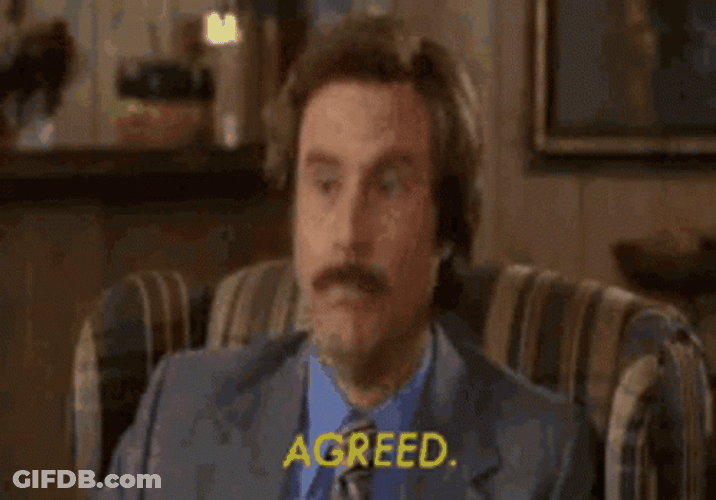 I Concur Will Ferrell Vigorously Nodding Head GIF