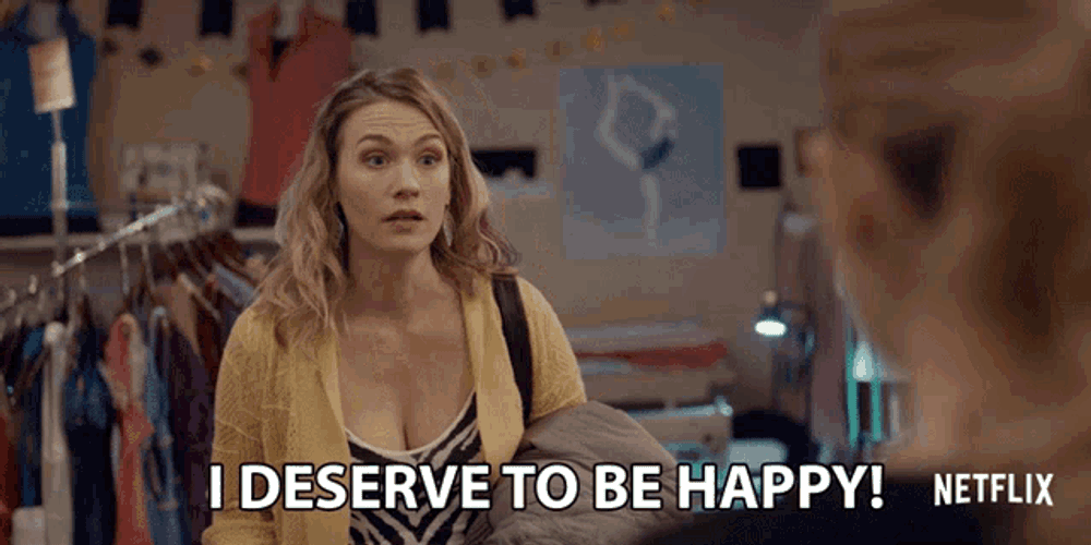 I Deserve To Be Happy January Jones GIF