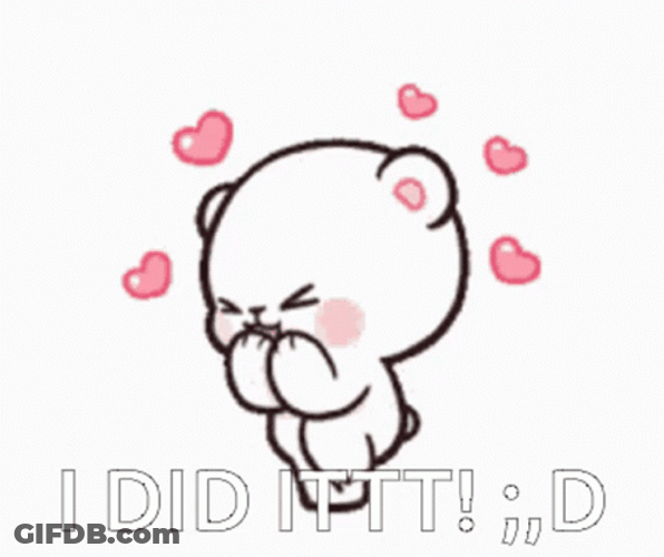 I Did It Giggly Cartoon Milk GIF