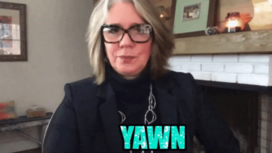 I Don't Care Yawn GIF