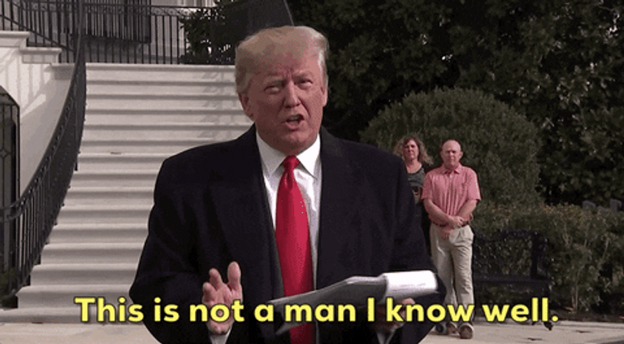 I Don't Know Donald Trump GIF