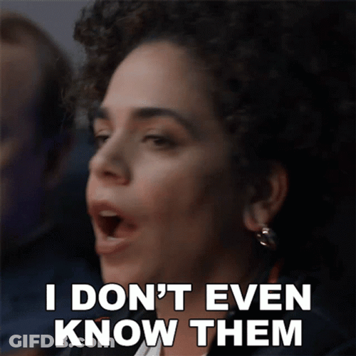 I Don't Know Her Julie Frattis GIF