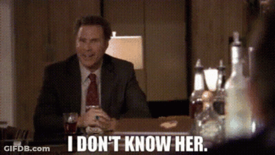 I Don't Know Her Will Ferrell GIF