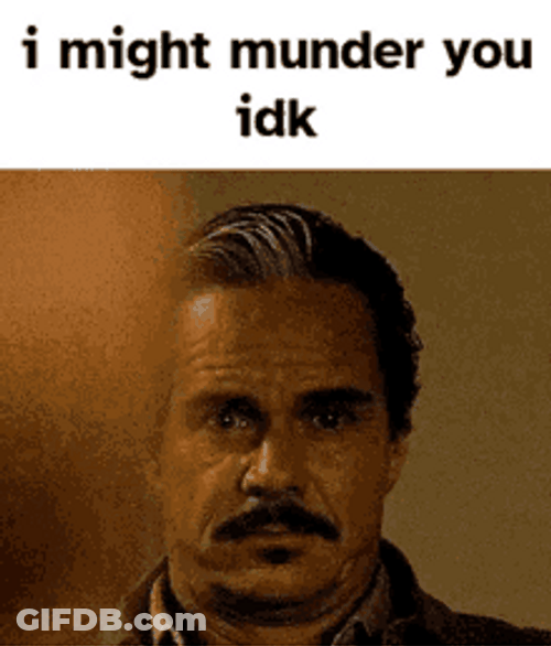 I Don't Know IDK Creepy Man Stare GIF