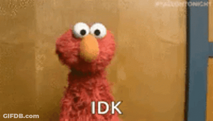 I Don't Know If The Shoe Fits Elmo GIF