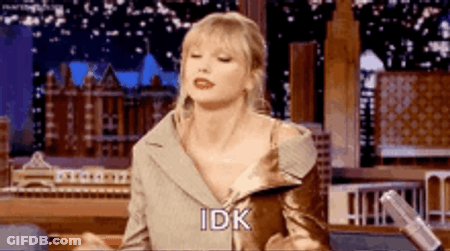 I Don't Know Singer Songwriter Taylor Swift Smile GIF