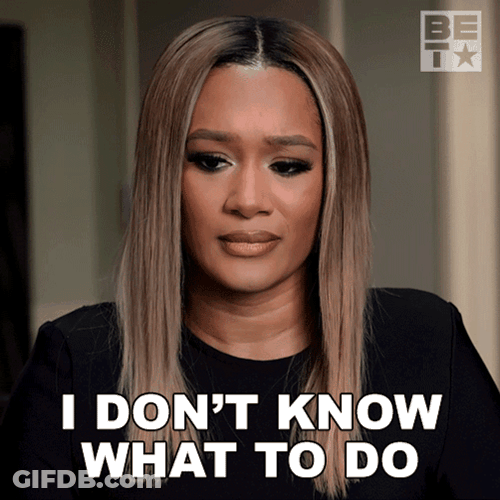 I Don't Know What To Do Girl GIF