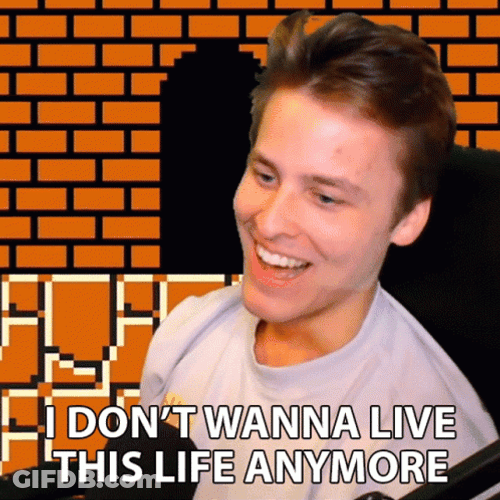 I Don't Want To Be Around Anymore Guy GIF