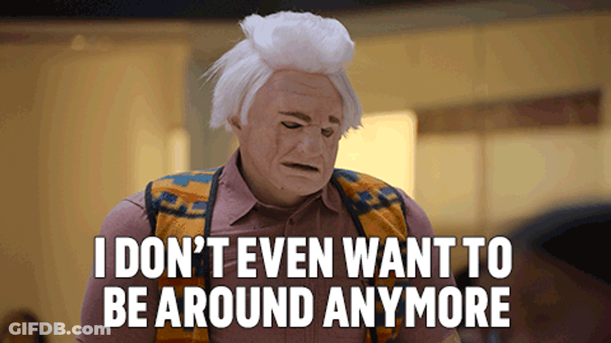 I Don't Want To Be Around Anymore Oldies GIF