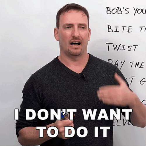I Don't Want To Do It Dude GIF