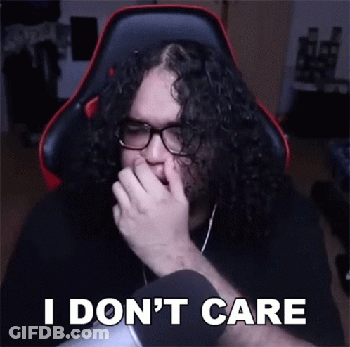 I Dont Care Miniklin GIF