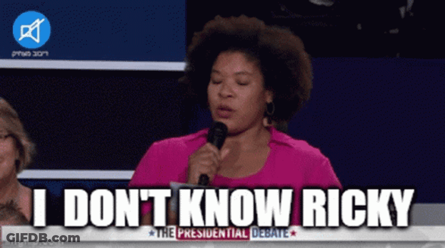 I Dont Know Ricky GIF